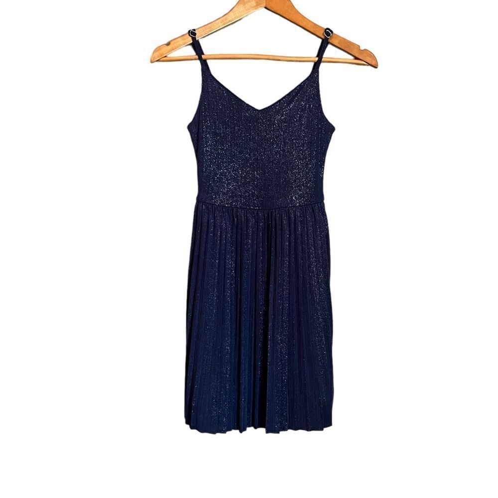 NWT! Hollister navy glittery dress. Size xs